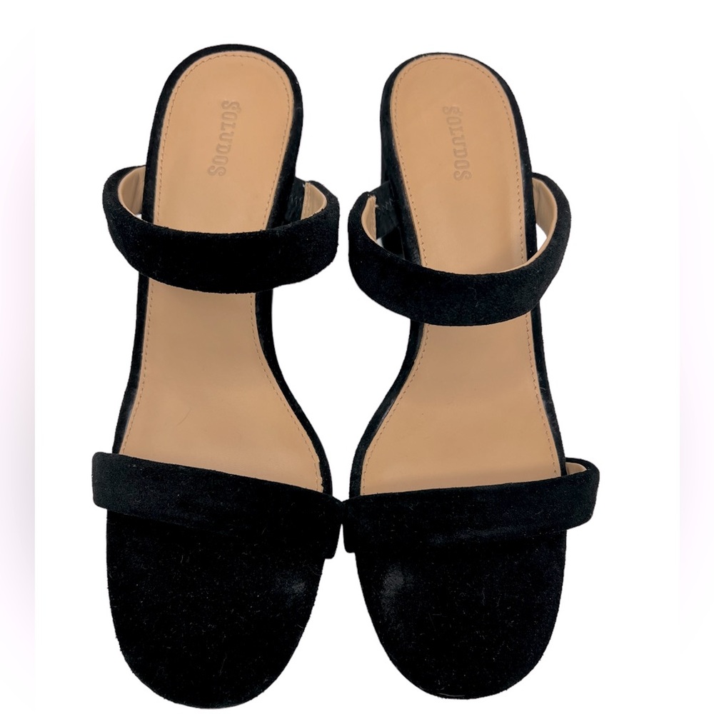 Soludos Ines Block Heel Sandal With Two Straps Si… - image 1